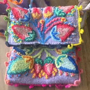 Colorful Embroidered Crossbody Bag